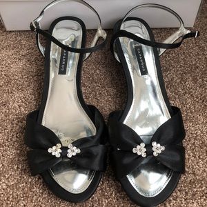 Caparros - Paulina Black Satin Size 9